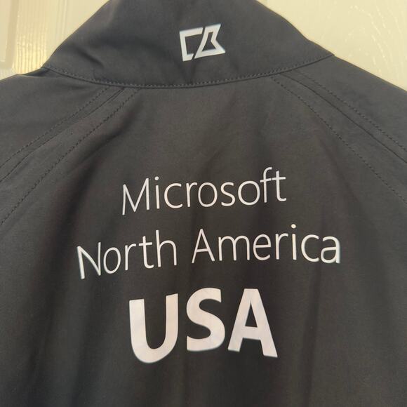 Cutter & Buck WeatherTec Microsoft North America Double Zip Jacket Size L - Picture 14 of 15
